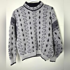 Vintage Men's Mondo Made In Italy Wool Blend Sweater, Size Medium